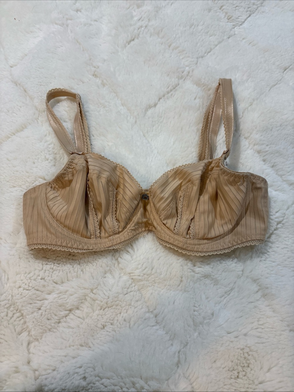 Freya Balconette Bra Womens 30DD Beige Lace Unpadded Underwire